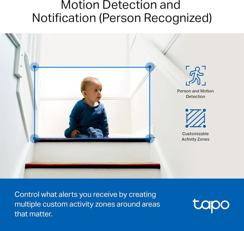 Tapo by TP-Link 1080P Indoor Security Camera for Baby Monitor, Pet Camera w/Motion Detection, 2-Way Audio Siren, Night Vision, Cloud & SD Card Storage, Works w/Alexa & Google Home, C100(4-Pack)