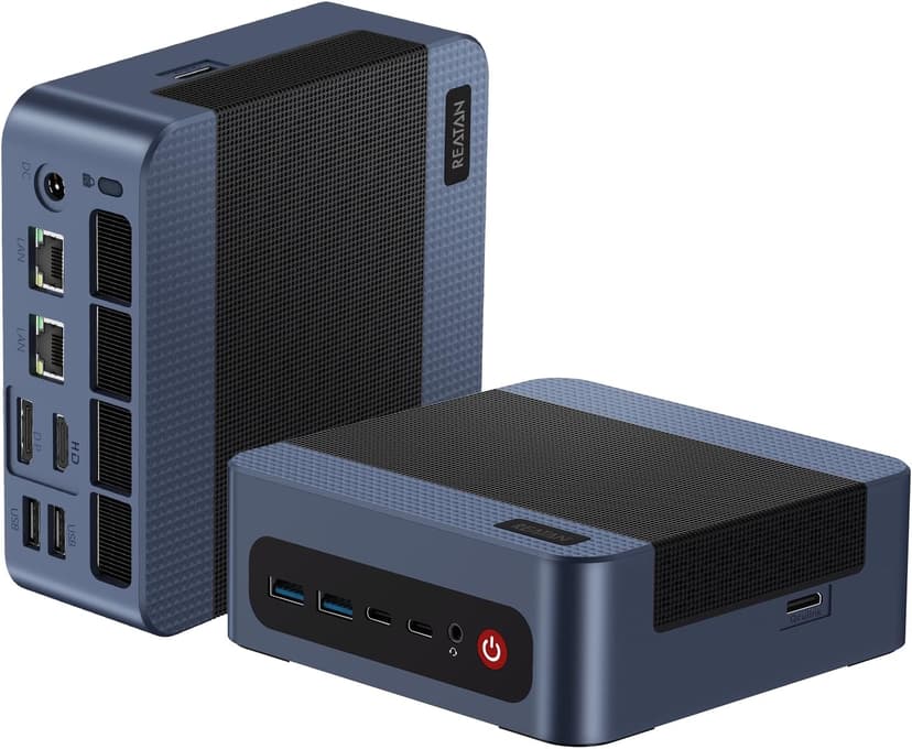 Reatan A8 AMD Ryzen 7 8745HS Mini PC Gaming Dual LAN 2.5Gbps Mini Desktop Computer 32GB DDR5 1TB NVME SSD, USB4.0 HDMI DP USB-C WiFi6 & BT5.2 Mini Computer.HTPC for Business, Education, Home