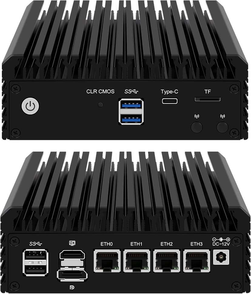 2.5GbE Linux Firewall Micro Appliance Celeron N5105 4xIntel I226 Nic Firewall Router PC Barebone No Ram No SSD AES-NI