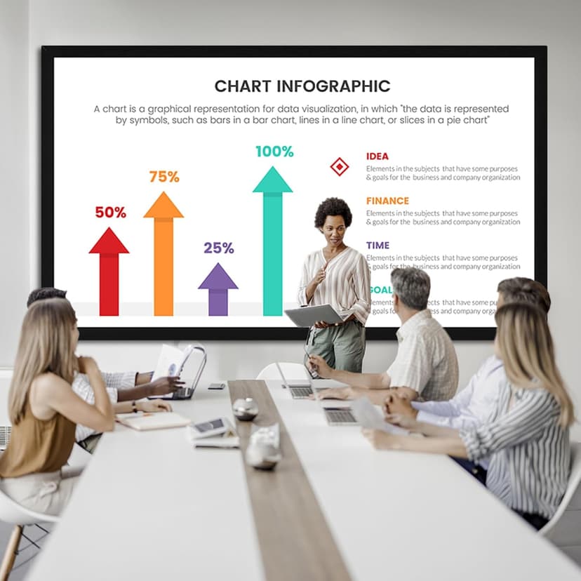 VEVOR Projector Screen Fixed Frame 130inch Diagonal 16:9 Movie Projector Screen 4K HD with Aluminum Frame Projector Screen Wall Mounted for Home Theater Office