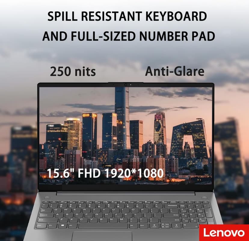 Lenovo V15 Business Laptop, 15.6” 1080p Full HD Display, Octa-Core Intel Core i5-13420H (Beat AMD Ryzen 7 7730U), 16GB RAM, 1TB SSD, Windows 11 Pro, Grey, PCO Laptop Cooler
