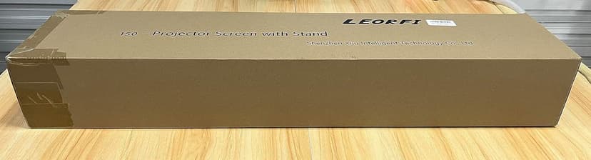 Outdoor Projector Screen with Stand: LEORFI 150 inch Projector Screen Portable, Indoor Projections Screen and Stand, Rear Front Movie Screen 16:9 4K Full HD,Support Height Adjustable for Home Theater