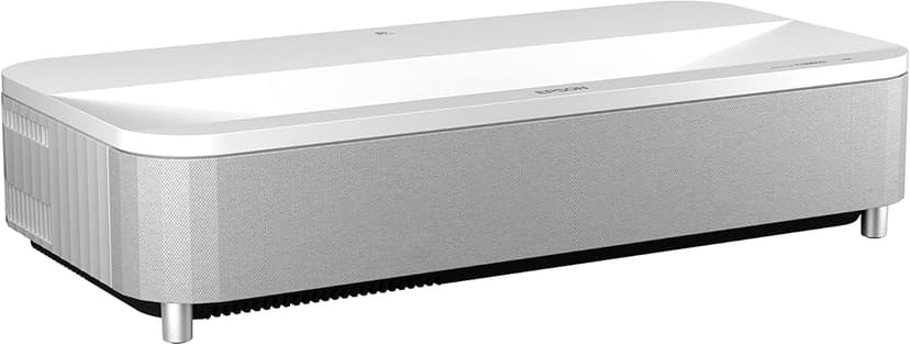 Epson EpiqVision Ultra LS800 Ultra Short Throw 3-Chip 3LCD Smart Streaming Laser Projector, 4,000 Lumens, 4K PRO-UHD, HDR, 150" Class, Android TV, 2.1ch Yamaha Built-in Speakers - White (Renewed)