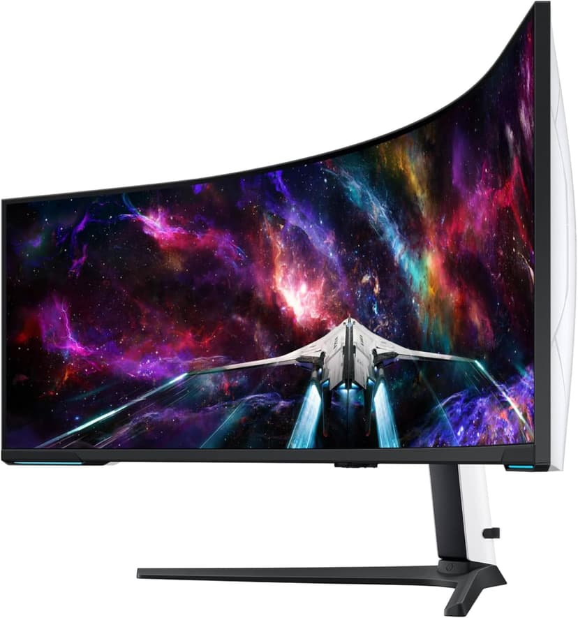 Samsung 57" Odyssey Neo G9 (G95NC) Series Dual 4K UHD 1000R Curved Gaming Monitor, 240Hz, 1ms with DisplayPort 2.1, Quantum Mini-LED, DisplayHDR 1000, AMD FreeSync Premium Pro, LS57CG952NNXZA