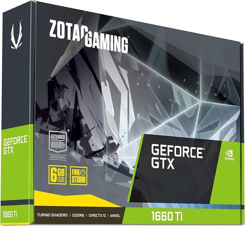 ZOTAC Gaming GeForce GTX 1660 Ti 6GB GDDR6 192-Bit Gaming Graphics Card Super Compact - ZT-T16610F-10L