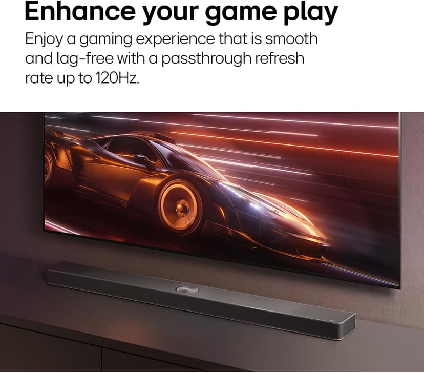 LG S80TR 5.1.3 ch. OLED evo TV Matching Home Theater Soundbar with Rear Surround Speakers and Wireless Subwoofer, Wow Orchestra, Dolby Atmos, WOWCAST Built-in (2024 Model)