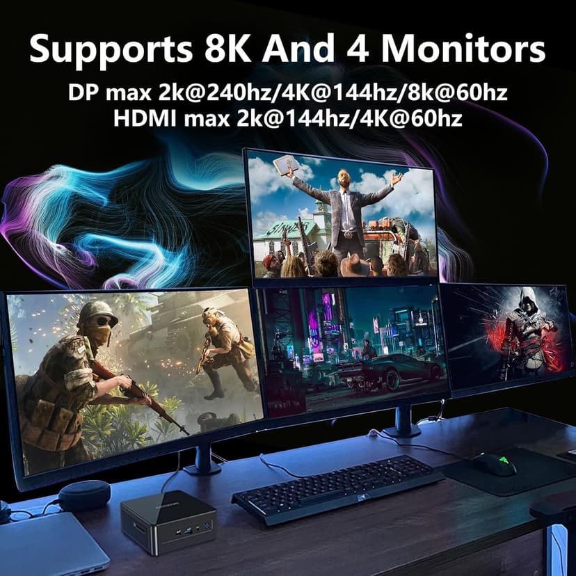 Radeon RX 5700 XT 8GB Graphics Card GDDR6 2560SP 256bit Computer Graphics Cards GPU PCI-e 4.0 x16 HDMI/DisplayPort*3 Interface,AMD Video Cards for PC Gaming and Office, Support Up to 8K