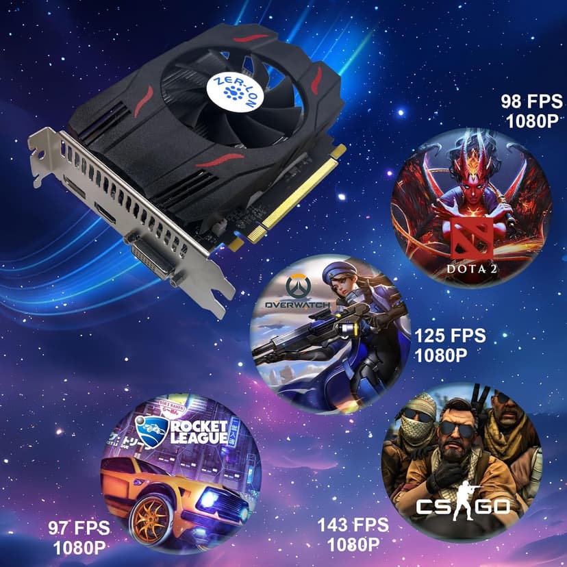 AMD Radeon RX 550 Graphics Card, 4GB GDDR5 128 Bit 1183MHz DP HDMI DVI-Output GPU, PCIE 3.0 Computer Gpu Support Up to 4K Video Card for Office and PC Gaming