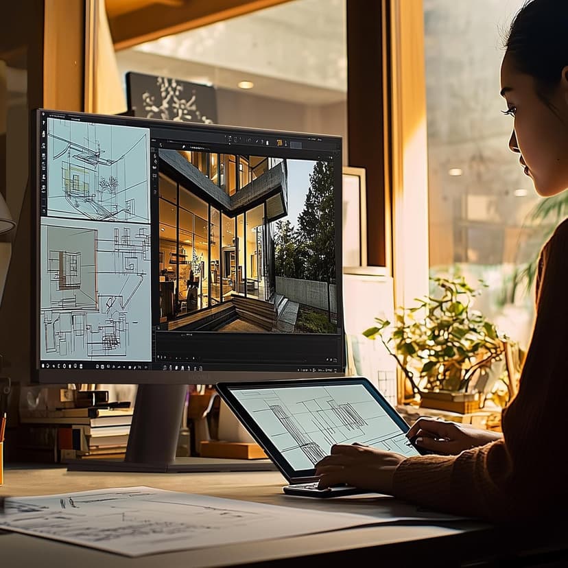KOORUI 27 Inch 4K UHD(3840 * 2160) Monitor IPS Ultra-Thin Computer Monitor with 95% DCI-P3, Freesync & G-sync, Displayport&HDMI, Audio Out, VESA Mountable, Tilt