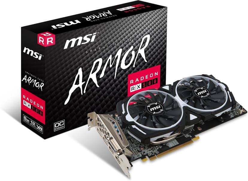 MSI VGA Graphic Cards RX 580 ARMOR 8G OC