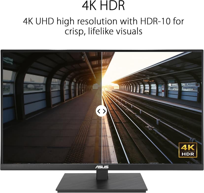 ASUS 27” 4K Business Monitor (VA27UQSB) - UHD (3840 x 2160), IPS, Frameless, HDR10, DisplayPort, Dual HDMI, Speakers, Eye Care, Ergonomic, pivot, swivel, height adjustable, DisplayWidget, 3yr warranty