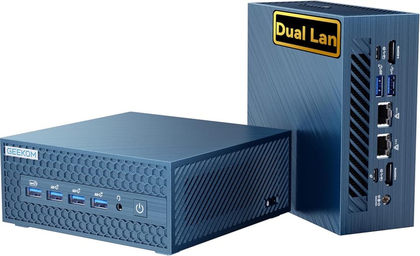 GEEKOM IT1 Mega AI Mini PC with Intel Ultra 9 185H(14th Gen) | 32GB DDR5 | 2TB NVMe SSD | Dual LAN | Intel Arc GPU | AI NPU| WiFi 7 + Bluetooth 5.4 | 8K Quad Display | SD Slot | USB4 | Windows 11 Pro
