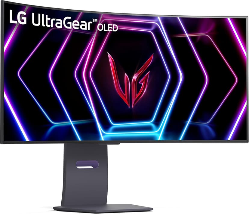 LG 39GS95QE Ultragear OLED Curved Gaming Monitor 39-Inch WQHD 800R 240Hz 0.03ms DisplayHDR True Black 400 AMD FreeSync Premium Pro NVIDIA G-Sync HDMI 2.1 DisplayPort Tilt/Height/Swivel Stand - Black