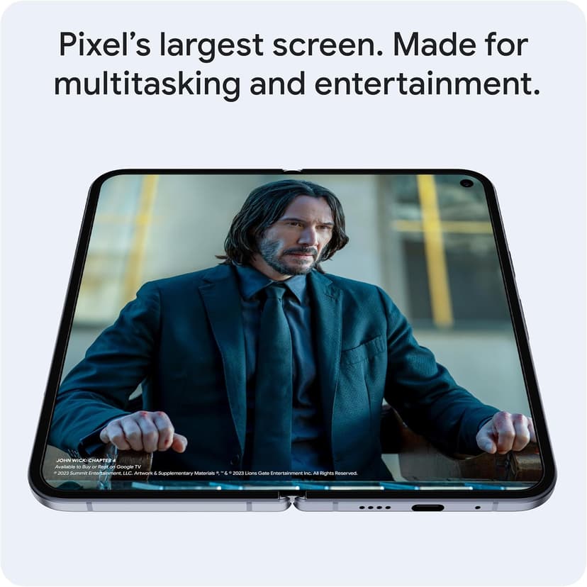 Google Pixel 10 Pro Fold - Unlocked Android Smartphone with Gemini, Your AI Assistant - Advanced Triple Rear Camera System - 24+ Hour Battery - Foldable Display - Moonstone - 256 GB (2025 Model)