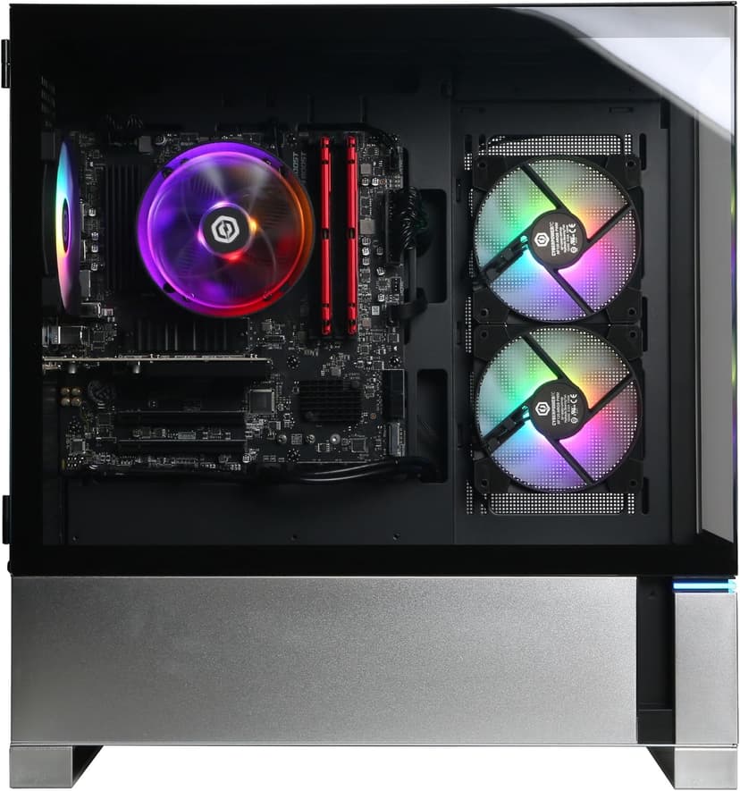 CyberPowerPC Gamer Master Gaming PC, AMD Ryzen 5 5500 3.6GHz, Radeon RX 6400 4GB, 16GB DDR4, 500GB PCIe Gen4 SSD, WiFi Ready & Windows 11 Home (GMA3100A)
