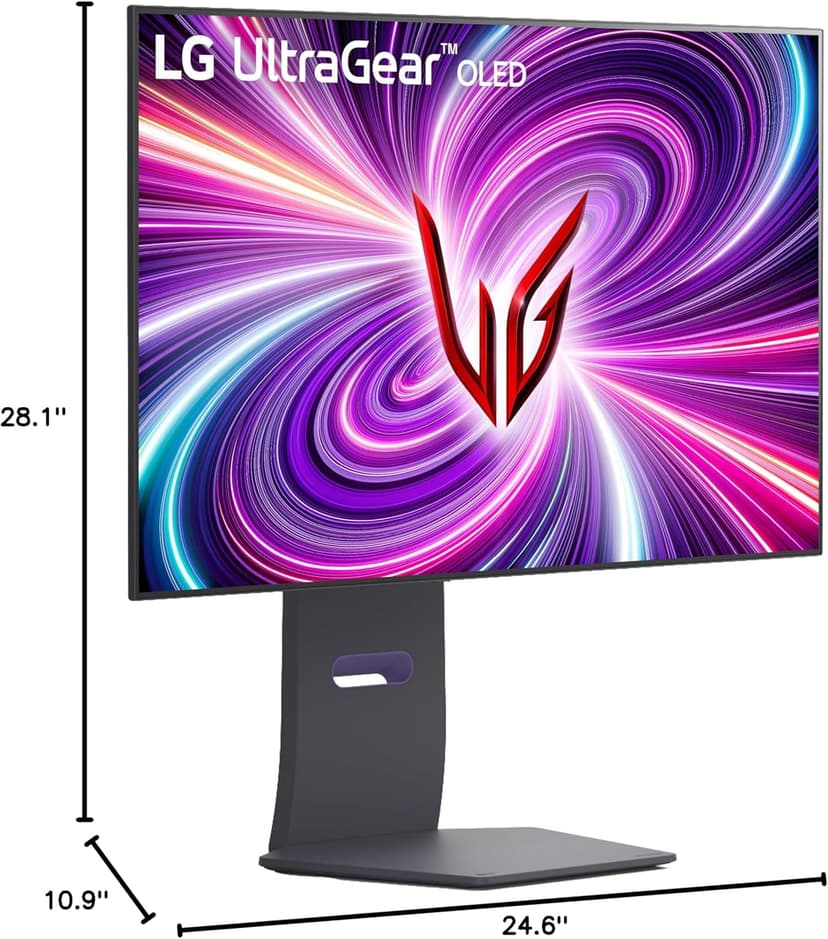 LG ‎32GS95UE 32-inch Ultragear OLED Gaming Monitor UHD 240Hz 0.03ms DisplayHDR True Black 400 AMD FreeSync Premium Pro NVIDIA G-Sync HDMI 2.1 DisplayPort Tilt/Height/Swivel Stand Black