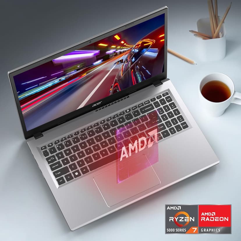 acer Aspire Go 15 AI Ready Laptop, 15.6" FHD (1920 x 1080) IPS Display, AMD Ryzen 7 5825U, AMD Radeon Graphics, 16GB DDR4, 512GB PCIe Gen4 SSD, Wi-Fi 6, Windows 11 Home, AG15-42P-R3NB