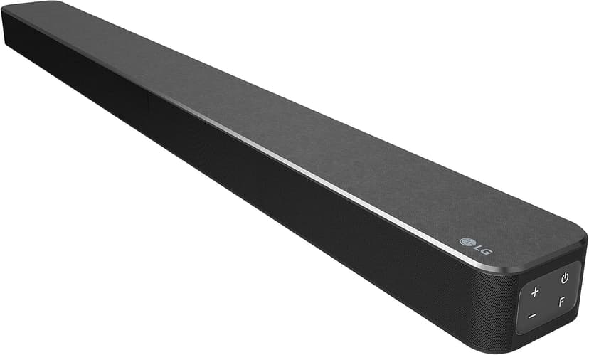 LG SN5Y Sound Bar w/Subwoofer, 2.1 ch, Power, High Res Audio, DTS Virtual: X, AI Sound Pro, Wireless Surround Sound Ready, Bluetooth Connectivity - Black