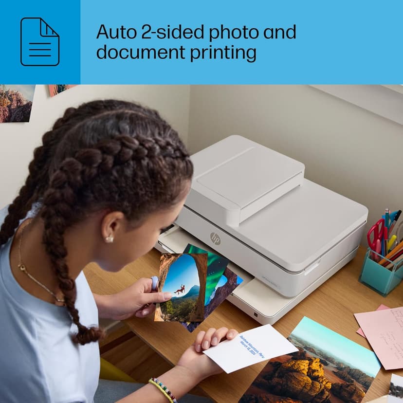 HP Envy 6555e Wireless All-in-One Color Inkjet Printer, Print, scan, Copy, Duplex Printing Best-for-Home, 3 month Instant Ink trial included (714N5A)