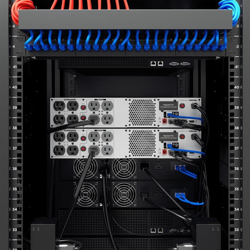 CyberPower PRL1500RT2UC Smart App Sinewave UPS System, 1500VA/1500W, 8 Outlets, 2U Rack/Tower, AVR, Lithium