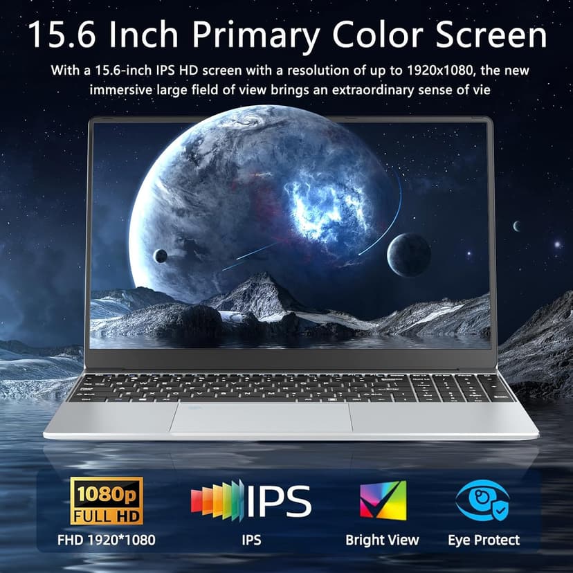 15.6 Inch Laptop, Gaming Laptop, Laptops 24GB 1TB SSD, Lap top Computer N5095, Traditional Laptops Computers 180 Angle Opening, Lap top Fingerprint Unlock Backlit Keyboard, 1920X1080 FHD IPS MINI-HDMI