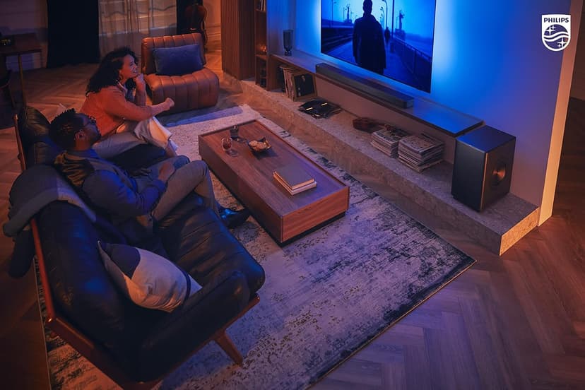 PHILIPS Fidelio FB1 7.1.2-Channel Surround Sound Soundbar with Integrated Dolby Atmos and Subwoofer + DTS Play-Fi, All-in-One, Premium Design and Materials