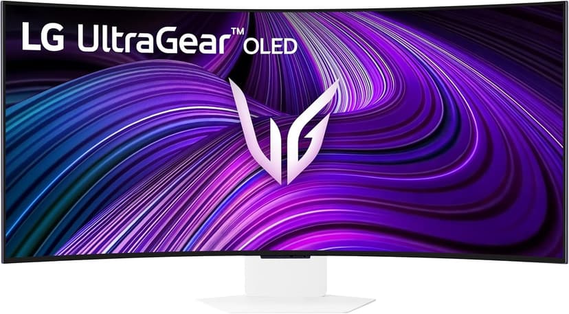 LG 39GX90SA-W 39-inch Ultragear WQHD (3440 x 1440) OLED Curved Gaming Monitor 240Hz, 1ms, NVIDIA G-Sync Compatible, AMD FreeSync Premium, VESA DisplayHDR True Black 400, webOS, USB Type-C, White
