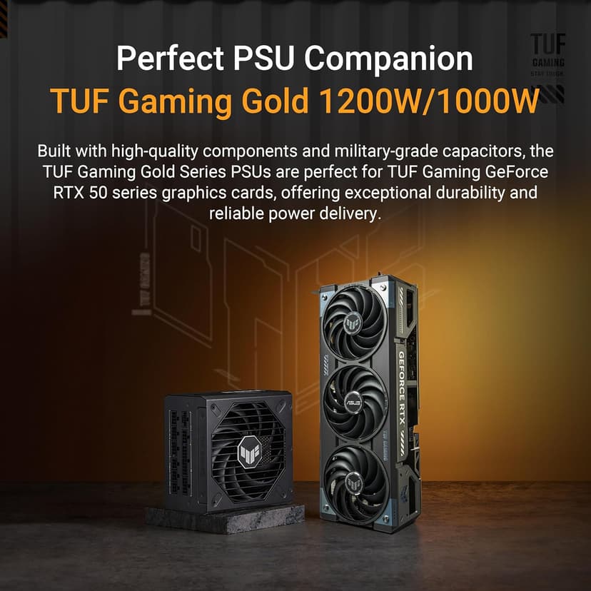 ASUS TUF Gaming GeForce RTX ™ 5070 Ti 16GB GDDR7 OC Edition Gaming Graphics Card (PCIe® 5.0, HDMI®/DP 2.1, 3.125-slot, Military-Grade Components, Protective PCB Coating, axial-tech Fans)