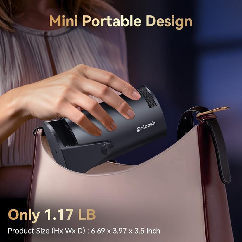 Mini Projector Built in Android TV 11.0 Portable Smart Projector with Wifi and Bluetooth 210°Rotatable 1080P Support Short Throw Outdoor Auto Keystone 40''-150'' Screen Home Theater Projector