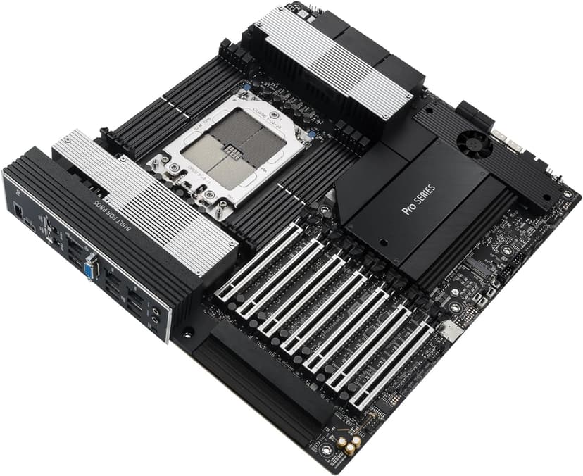 ASUS Pro WS WRX90E-SAGE SE EEB Workstation Motherboard, AMD Ryzen™ Threadripper™ PRO 7000 WX-Series, ECC R-DIMM DDR5, 32 Power-Stage,7xPCIe 5.0x16, PCIe 5.0 M.2, 10Gb & 2.5Gb LAN, Multi-GPU Support
