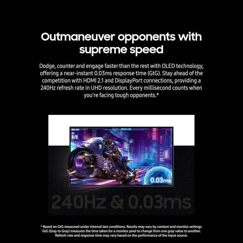 Samsung 32DG8 32 Inch Odyssey G80SD 4k UHD Smart Gaming Monitor with 6 Year Amber Protection Plan (2024)