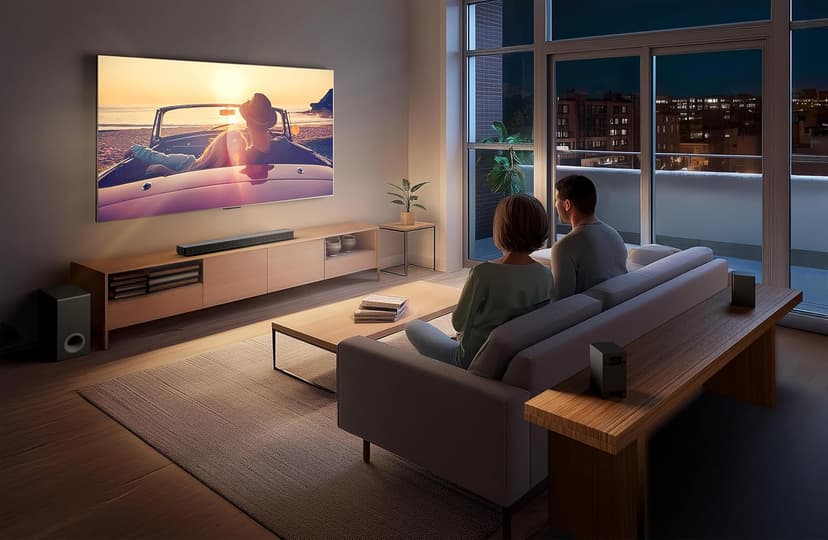 LG S80TR 5.1.3 ch. OLED evo TV Matching Home Theater Soundbar with Rear Surround Speakers and Wireless Subwoofer, Wow Orchestra, Dolby Atmos, WOWCAST Built-in (2024 Model)