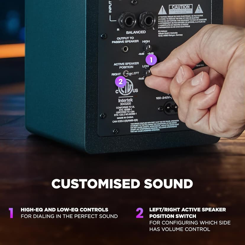 M-AUDIO BX3 Pair 3.5" 120W Studio Monitors, HD PC Speakers for Recording and Multimedia with Music Production Software