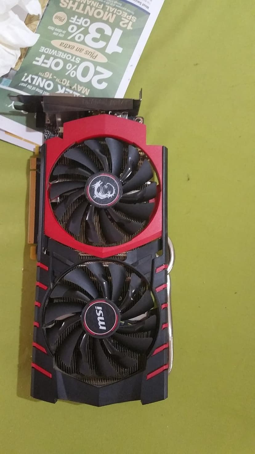 MSI GAMING GeForce GTX 970 4GB OC DirectX 12 VR READY (GTX 970 GAMING 4G)