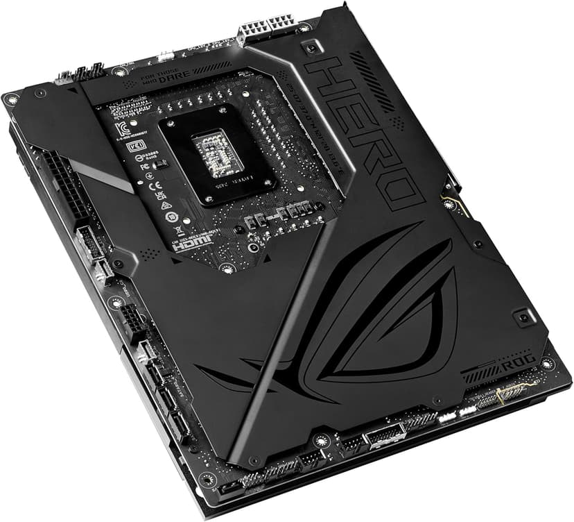 ASUS ROG MAXIMUS Z890 HERO BTF Z890 LGA 1851 ATX motherboard, hidden-connector design, Advanced AI PC Ready, 22+1+2+2 stages, DDR5, WiFi 7, 2.5G LAN, 6x M.2, PCIe 5.0, Thunderbolt 4, USB Type-C, AI OC