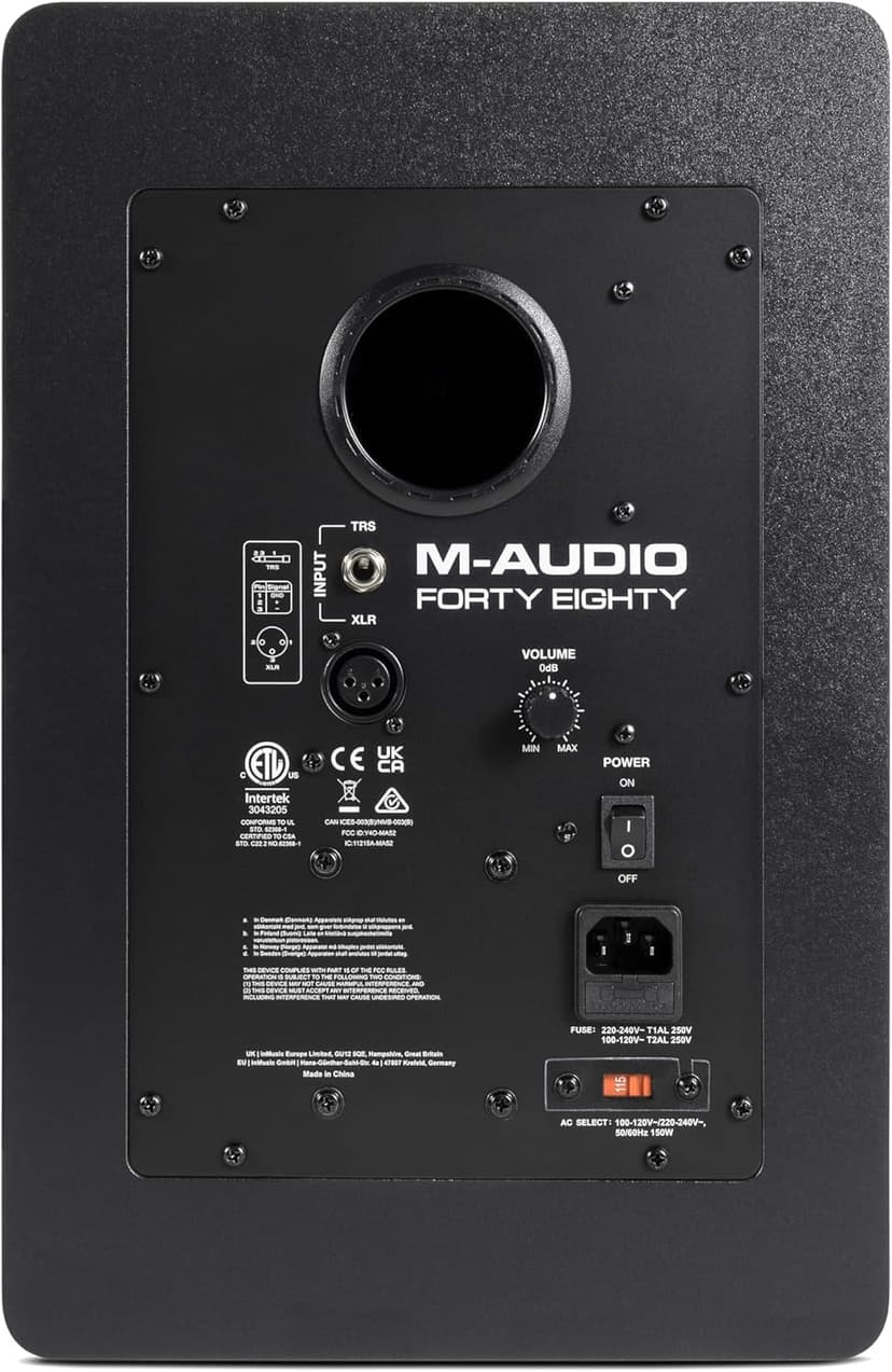 M-AUDIO Forty Eighty 8" 150W Studio Monitor Speaker for Production and Mixing with Precision DSP Crossover, EQ, Control App and Bluetooth