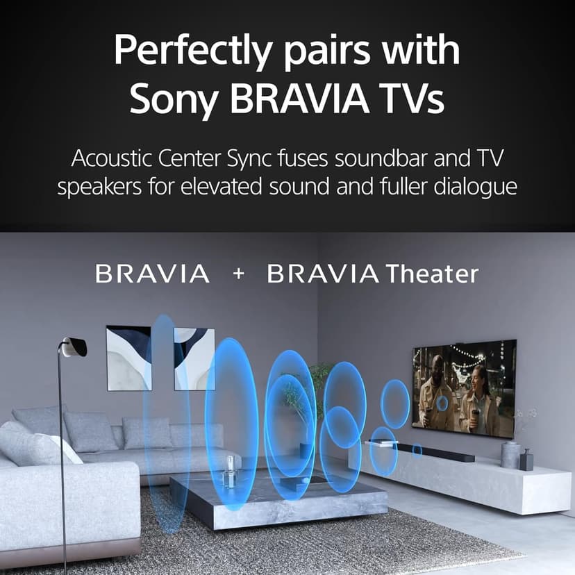 Sony BRAVIA Theater Bar 8 Soundbar for TV Surround Sound Home Theater 11 Speaker Soundbar, 360 Spatial Sound Mapping, Dolby Atmos/DTS:X, Dolby Vision, HDMI 2.1 (HT-A8000)