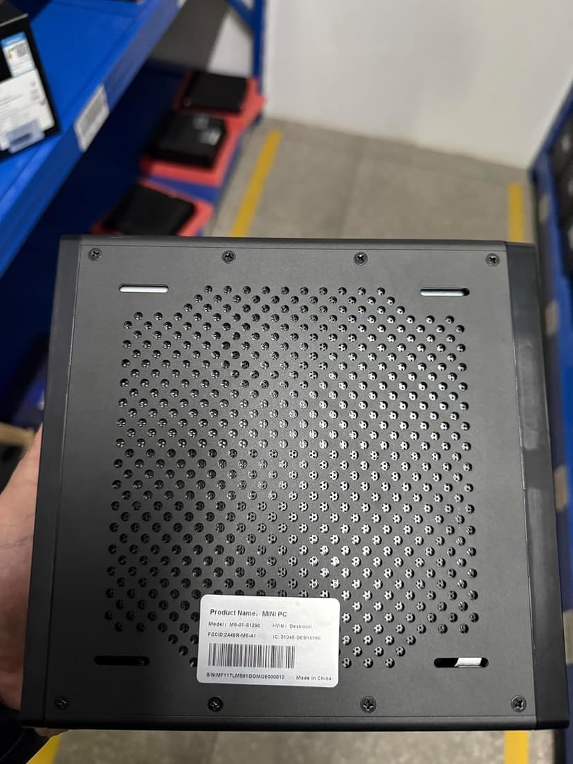 MINISFORUM MS-01 Mini PC Barebone with Intel Core i9-12900H,vPro Enterprise Support,2x10Gbps SFP+LAN/2x2.5G RJ45/2xUSB4/HDMI/16xPCIe 4.0/M.2 NVMe SSD/U.2 NVMe SSD,Mini Computer(No OS/RAM/SSD)