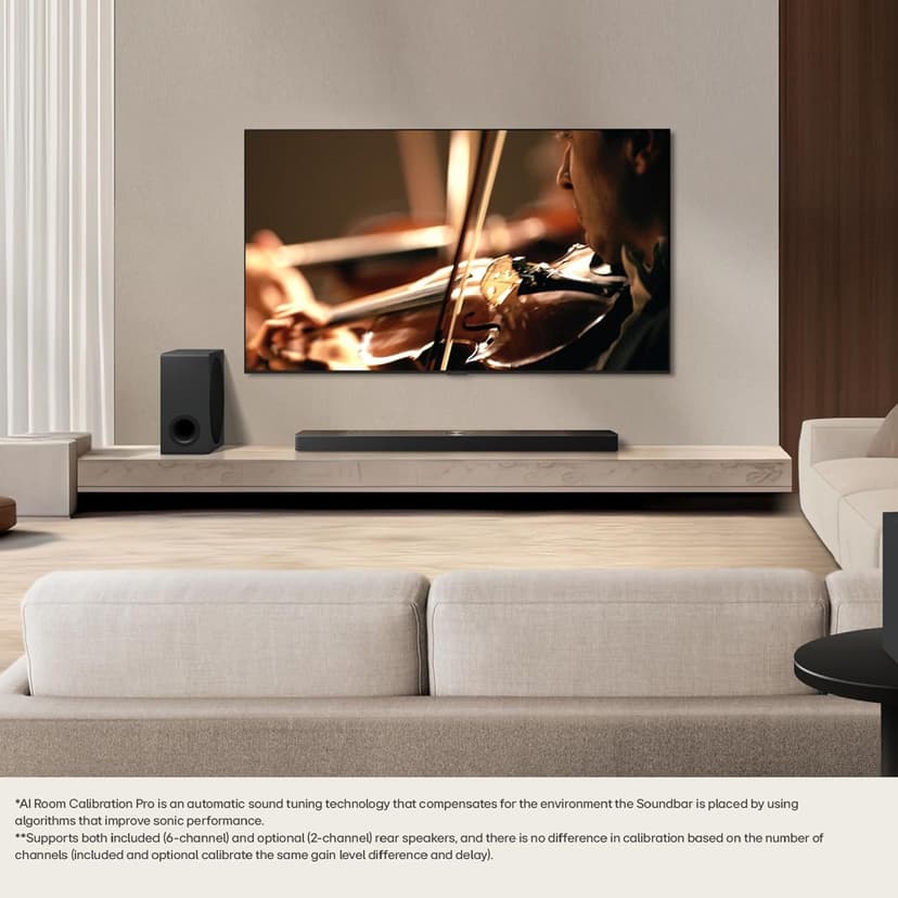 LG S95TR 9.1.5-Channel OLED evo TV Matching Home Theater Soundbar with Rear Surround Speakers and Wireless Subwoofer, Wow Orchestra, Dolby Atmos, WOWCAST Built-in (2024 Model)