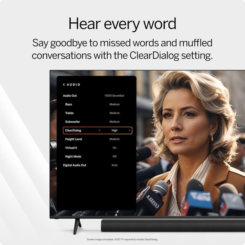 VIZIO All-in-One Soundbar SE w/Dolby Atmos & DTS:X, Bluetooth Speaker, QuickFit™ Compatible – SV210Y-08 (New, 2024 Model)