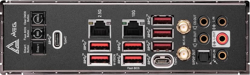 MSI MEG X670E GODLIKE Gaming Motherboard (AMD Ryzen 9000/8000/7000 Series Processors, AM5, DDR5, PCIe 5.0, SATA 6Gb/s, M.2, USB 3.2 Gen 2, Wi-Fi 6E, HDMI/DP, 10Gbps Dual LAN, SLI, EATX)