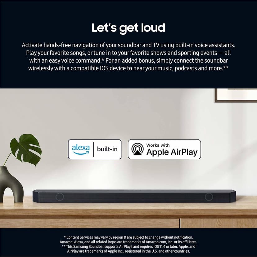 Samsung HW-Q910C/ZA-RB 9.1.2 ch Wireless Dolby ATMOS Soundbar System - Certified Refurbished