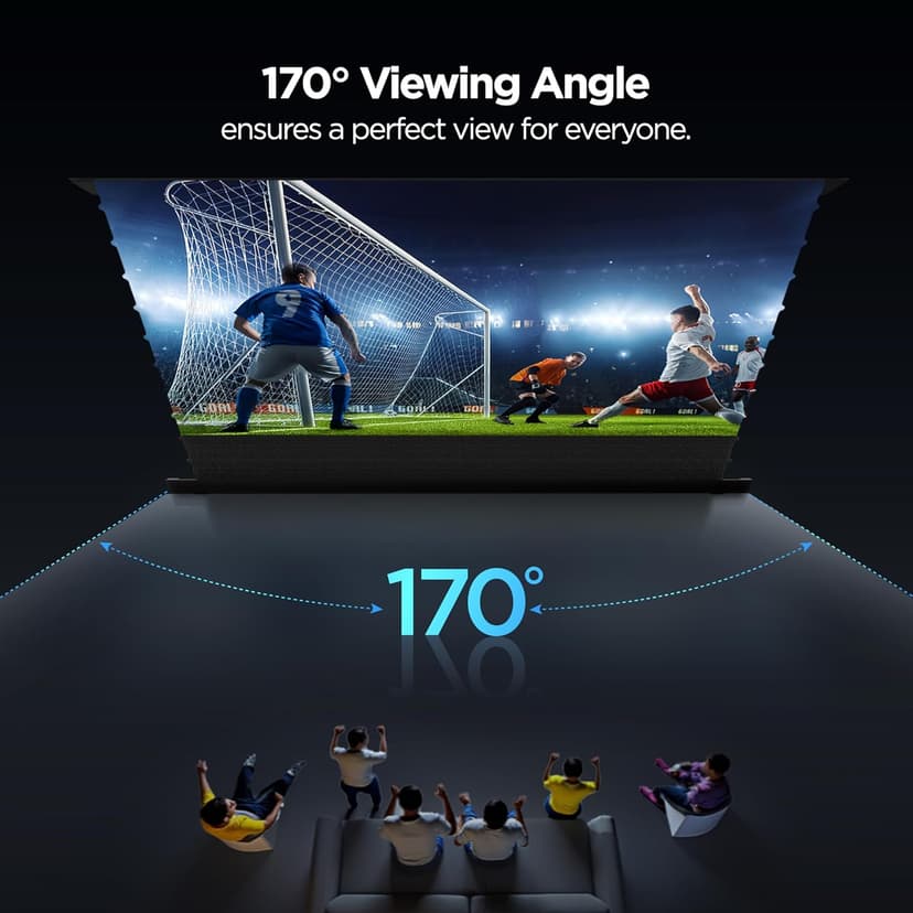 NothingProjector Projector Screen, 120 inch, Ambient Light Rejecting ALR, 4K UHD, Motorized Floor Rising Electric with Remote, Ground Up for Ultra Short Throw Projectors, No Installation NothPJ