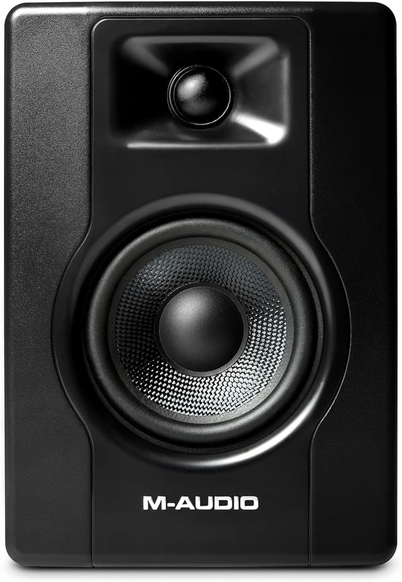 M-AUDIO BX4 Pair 4.5" 120W Studio Monitors, HD PC Speakers for Recording and Multimedia with Music Production Software