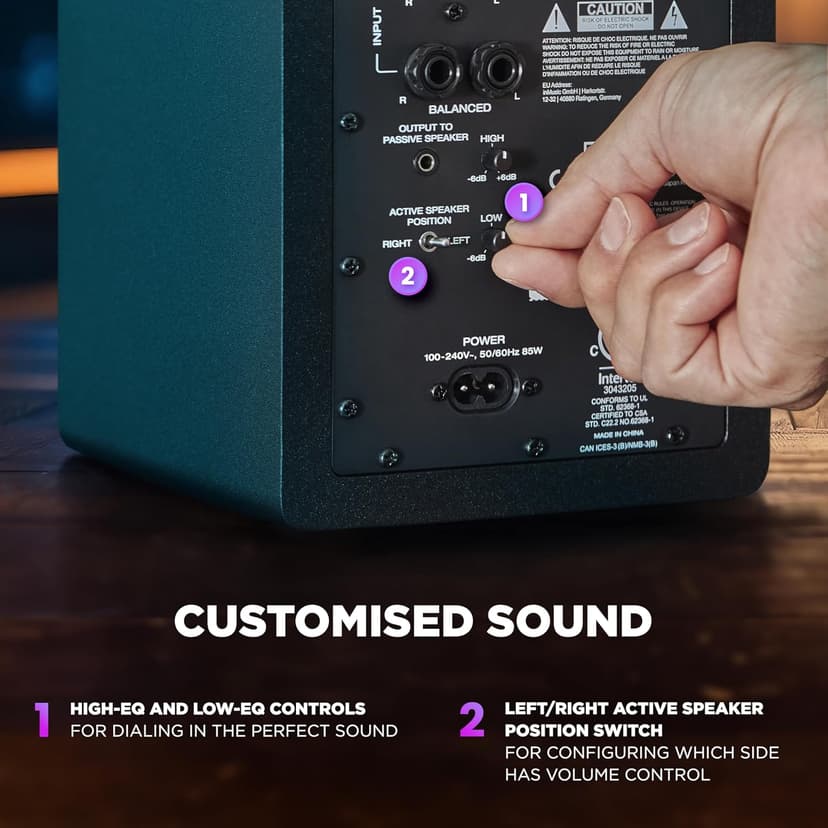 M-AUDIO BX4 Pair 4.5" 120W Studio Monitors, HD PC Speakers for Recording and Multimedia with Music Production Software