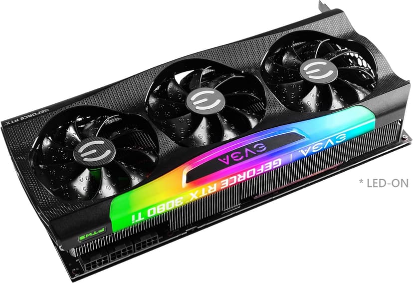 EVGA GeForce RTX 3080 Ti FTW3 ULTRA GAMING, 12G-P5-3967-KR, 12GB GDDR6X, iCX3 Technology, ARGB LED, Metal Backplate