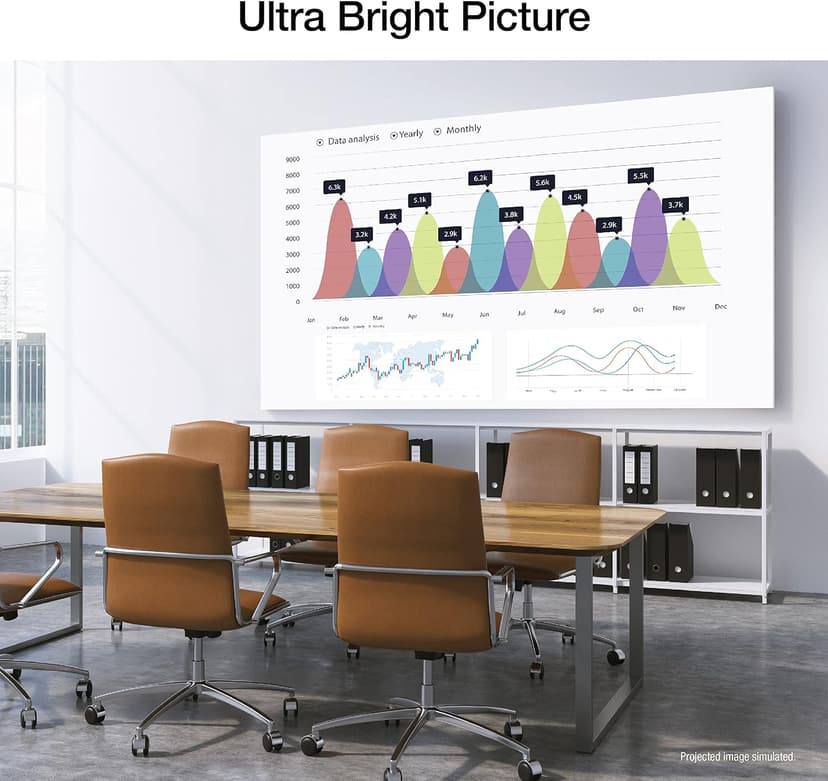 Epson EpiqVision Flex CO-FH02 Full HD 1080p Smart Streaming Portable Projector, 3-Chip 3LCD, 3,000 Lumen Color/White Brightness, Android TV, Bluetooth, 5W Speaker, Home Entertainment (Renewed)