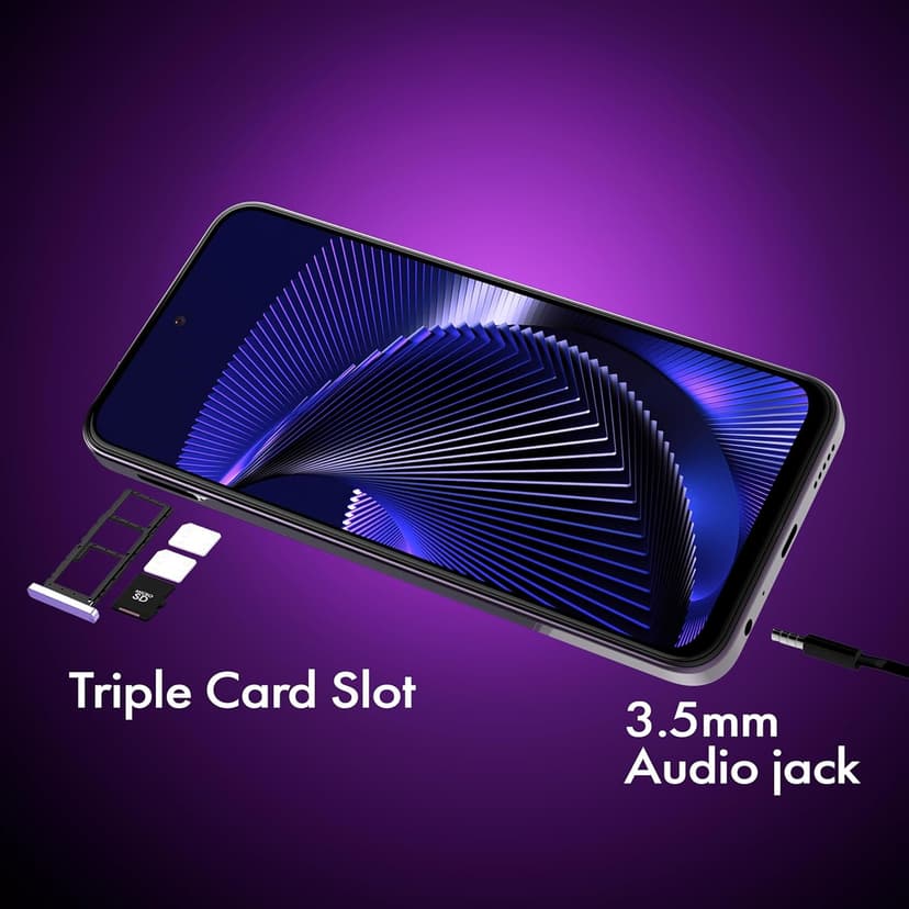 NUU N30 Cell Phone Unlocked for T-Mobile, Mint, Metro, Qlink, Tello 6GB/128GB, Teen Phone, Dual SIM 4G, Octa-Core 6.7" 90Hz HD+, Any Parental APP, Unlocked Android Phones, Purple, 1 Year US Warranty