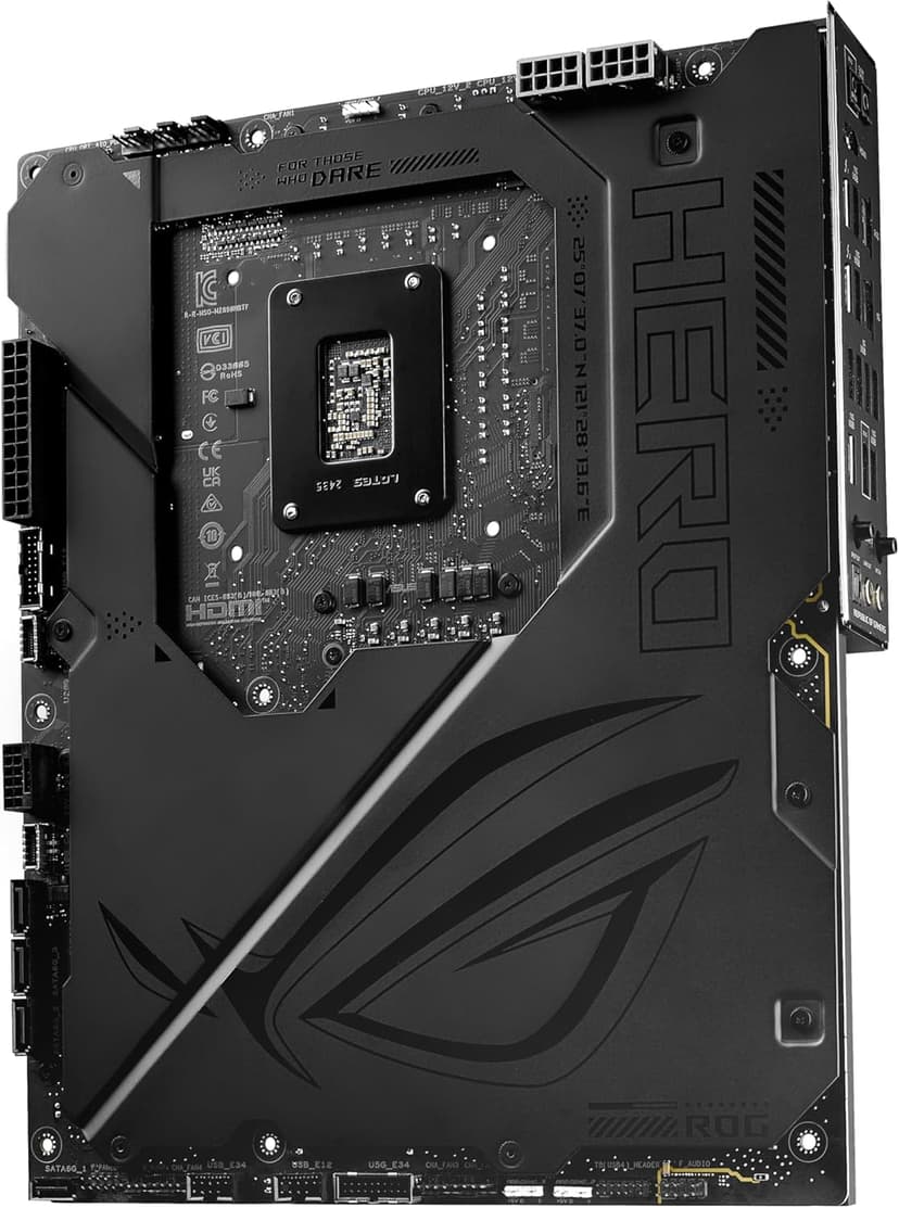 ASUS ROG MAXIMUS Z890 HERO BTF Z890 LGA 1851 ATX motherboard, hidden-connector design, Advanced AI PC Ready, 22+1+2+2 stages, DDR5, WiFi 7, 2.5G LAN, 6x M.2, PCIe 5.0, Thunderbolt 4, USB Type-C, AI OC