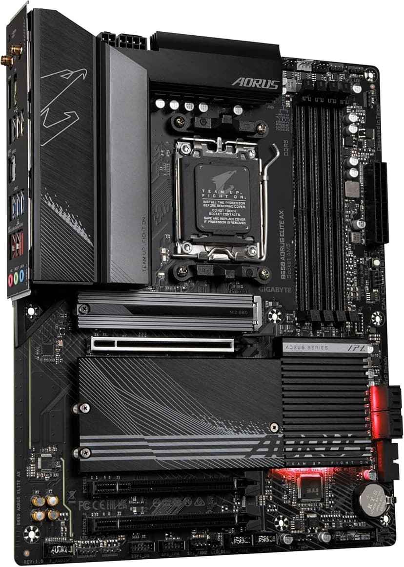 GIGABYTE B650 AORUS Elite AX AMD B650 ATX Motherboard with DDR5, PCIe 5.0, WiFi 6E, 5-Year Warranty